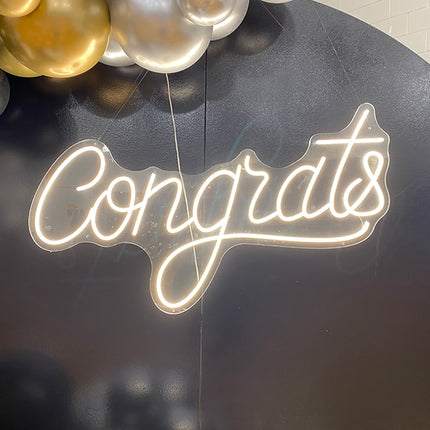 "Congrats" Neon Sign - Rental