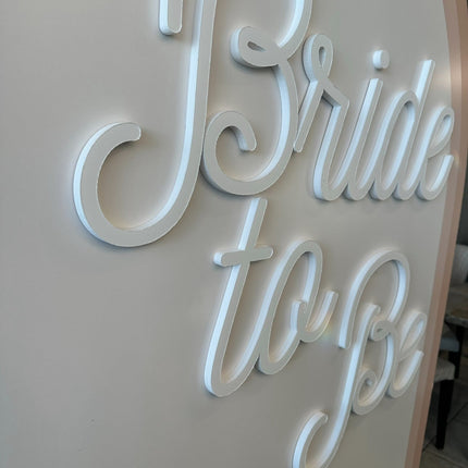 6.5ft Bride to Be Foam Board Backdrop