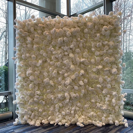 White Flower Wall 8x8- Rental