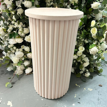 Light Pink Rippled Cake Stand set- Rental