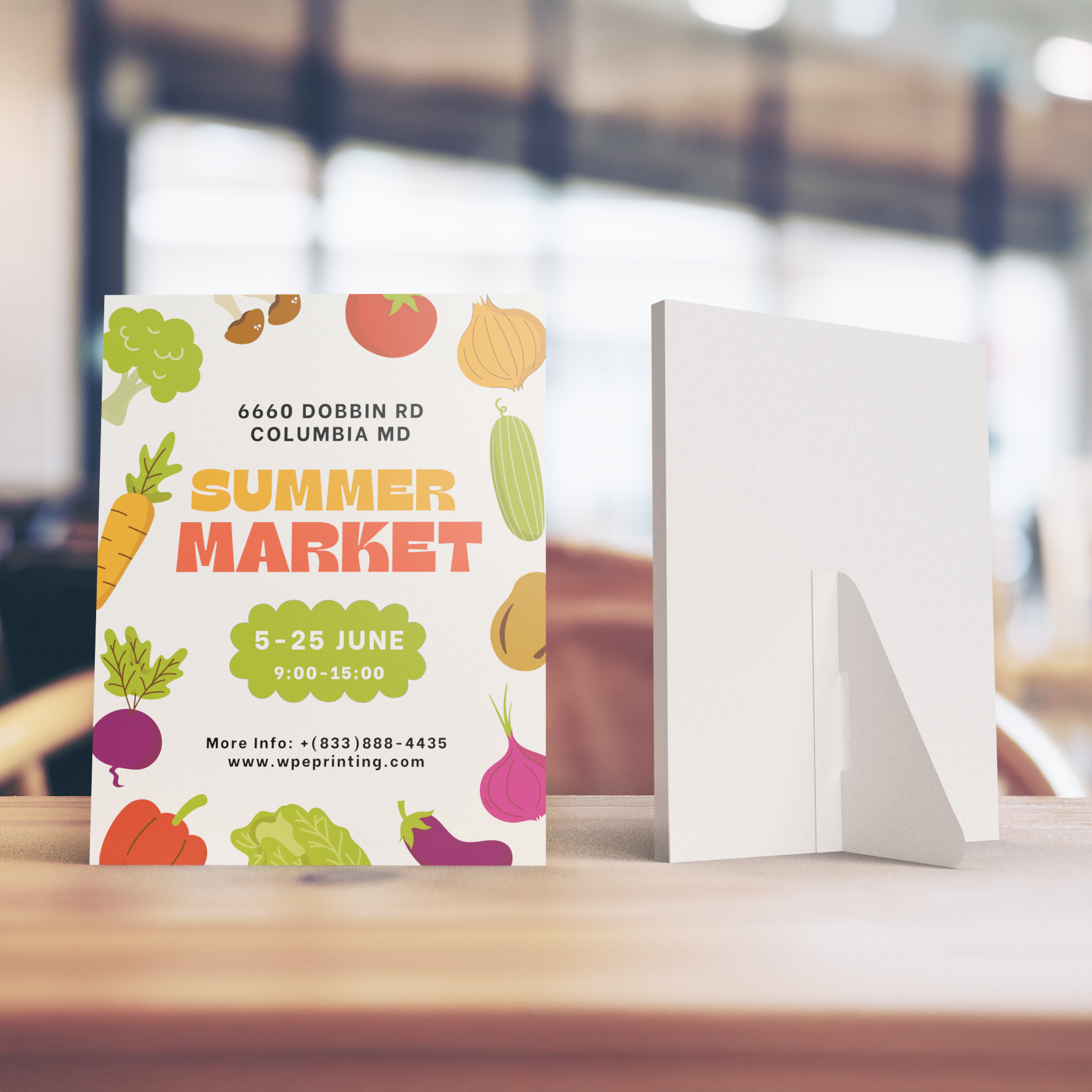 Counter Design Cards Counter Cards - Self Standing – Haddad Events