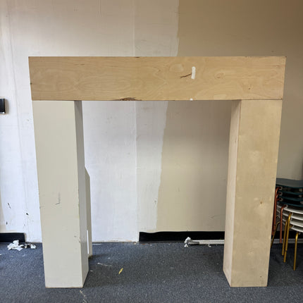 5x5 three piece 3d squared arch wood