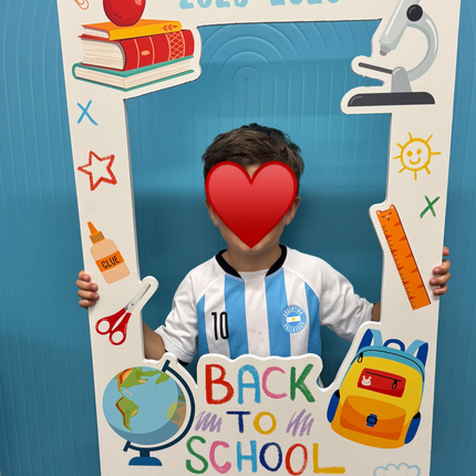 Back to School Photo Frame Handheld Cutout