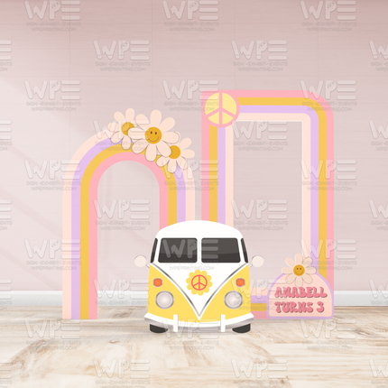 Retro Vibes 70's Backdrop Set