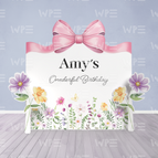 Full Set (Double Backdrop + 2 Flower Cut outs)