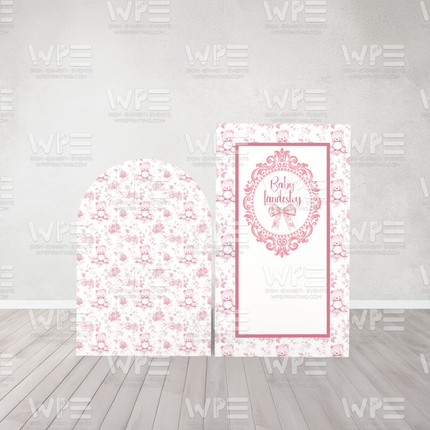 Toile de Jouy Celebration Set – Timeless Elegance in Pink
