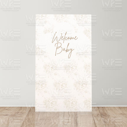 Welcome Baby Hot Air Balloon Backdrop Set