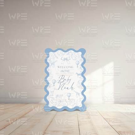 Welcome Baby Toile de Jouy Set