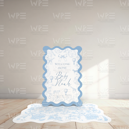 Welcome Baby Toile de Jouy Set