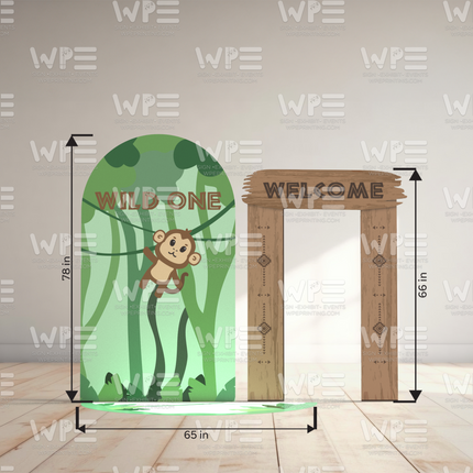Wild One Safari-Themed Panel Set – Jungle Adventure Decor