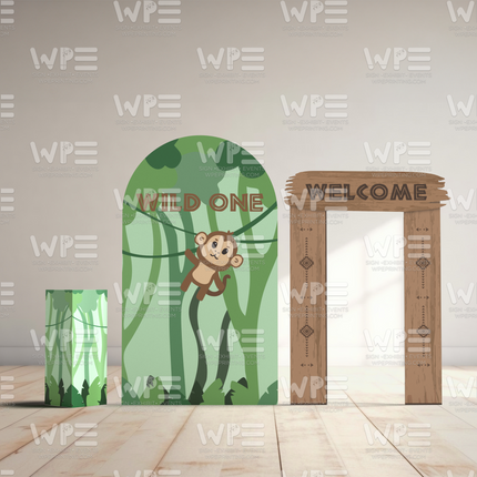Wild One Safari-Themed Panel Set – Jungle Adventure Decor