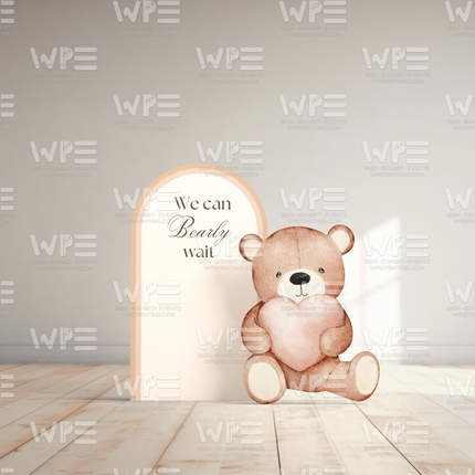 We can Bearly Wait Foam Backdrop set