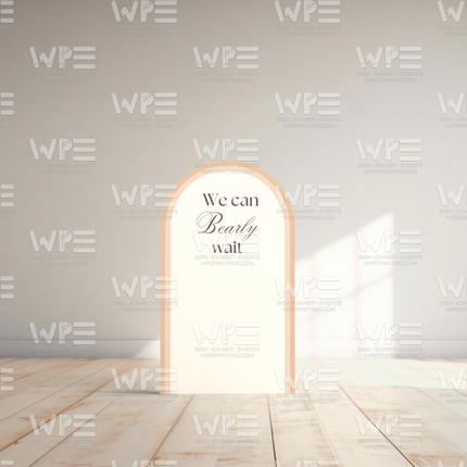 We can Bearly Wait Foam Backdrop set