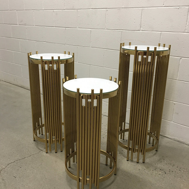 Gold Cake Stand Set of 3 - Rental