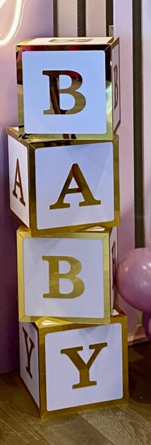 Gold & White BABY Blocks - Rental