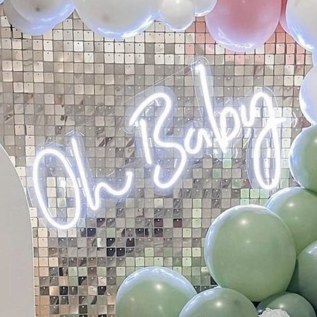 "Oh Baby" Neon Sign - Rental